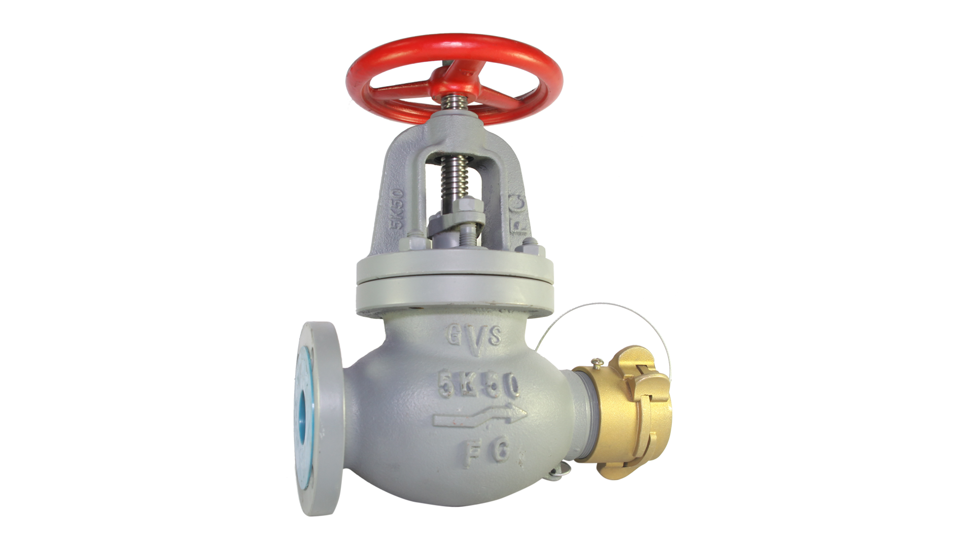 JIS F7333 Hose Valve Straight Cast Iron - 5K