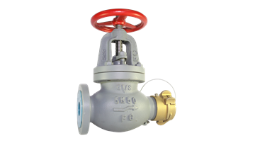 Jis F7333 Hose Valve Straight Cast Iron - 5k